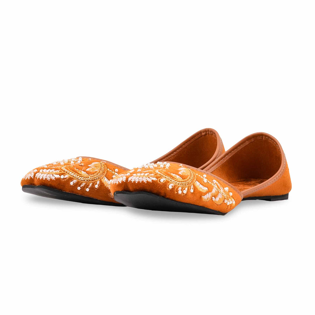 Rust Fancy Khussa For Women EC8793