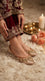 Fawn Fancy Khussa For Ladies EC8825
