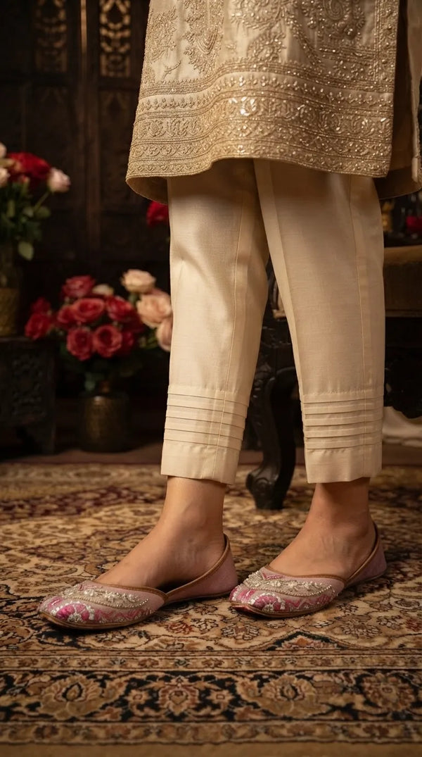 Pink Fancy Khussa For Ladies EC8833