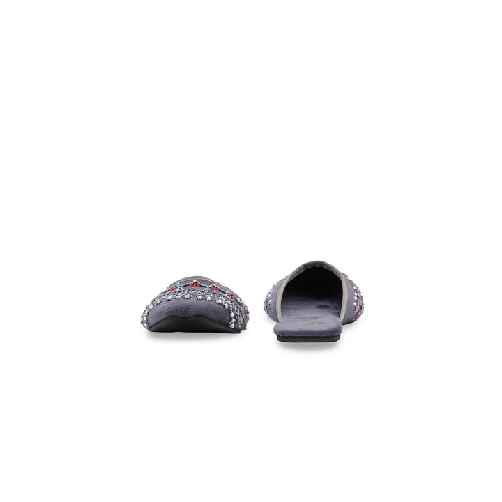 Black FancyBack Open Khussa For Women EC8842