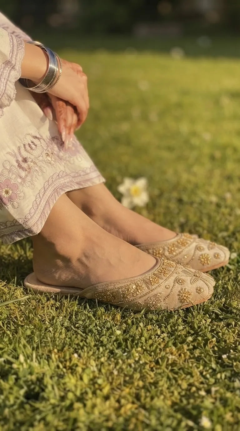 Fawn Ethnic Khussa For Women EC8844