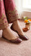 Maroon Leather Khussa For Women EC8866
