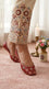 Red Leather Khussa For Women EC8869