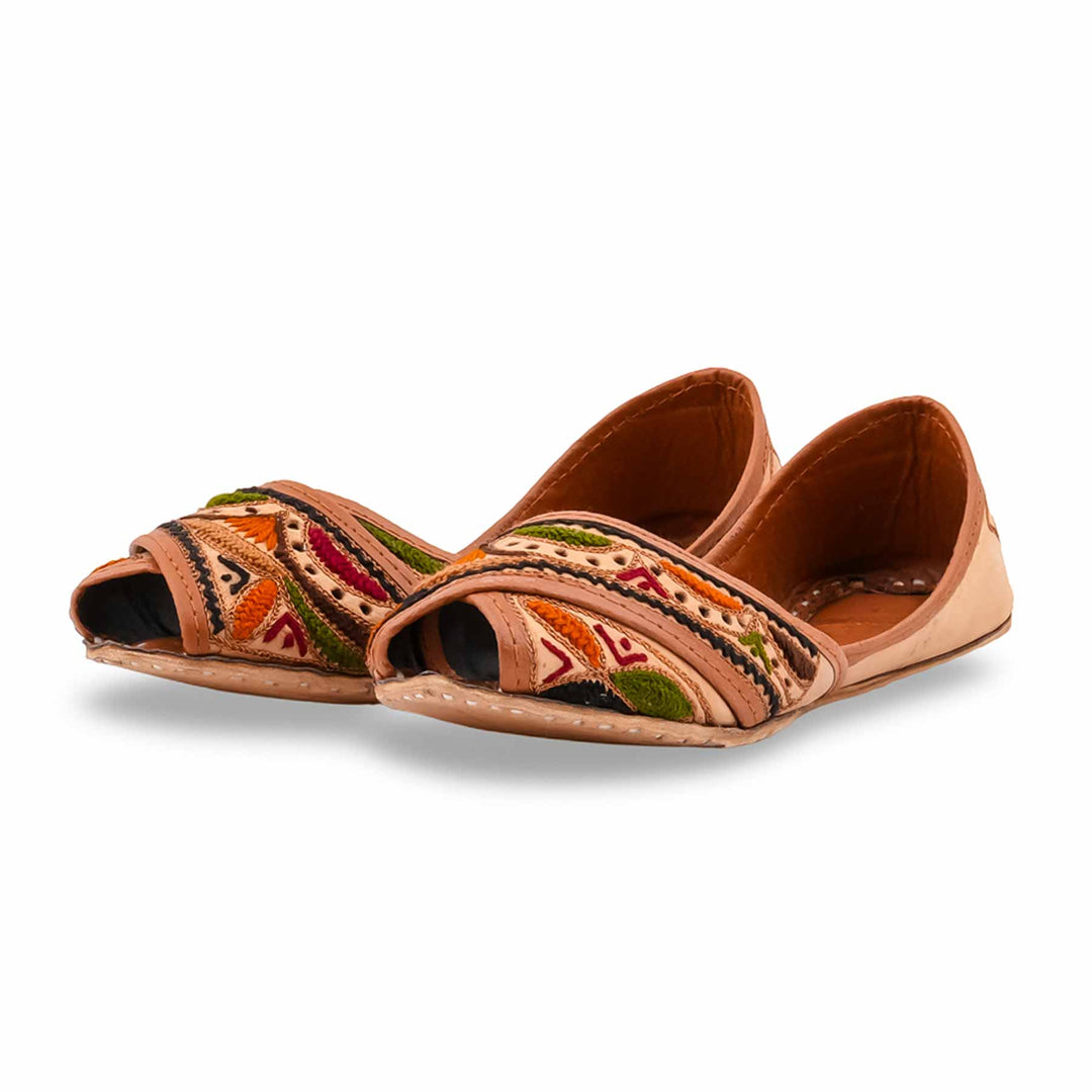 Multy Leather Khussa For Women EC8871