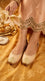 Fawn Leather Khussa For Women EC8873