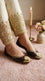 Fawn Leather Khussa For Women EC8873