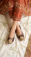 Coffee Leather Khussa For Women EC8873