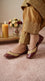 Maroon Leather Khussa For Women EC8874