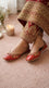 Red Leather Khussa For Women EC8875