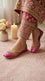 Pink Leather Khussa For Women EC8875