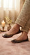 Brown Leather Khussa For Women EC8876