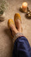 Yellow Leather Khussa For Women EC8877