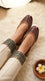 Brown Leather Khussa For Women EC8879
