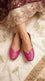 Pink Leather Khussa For Women EC8882