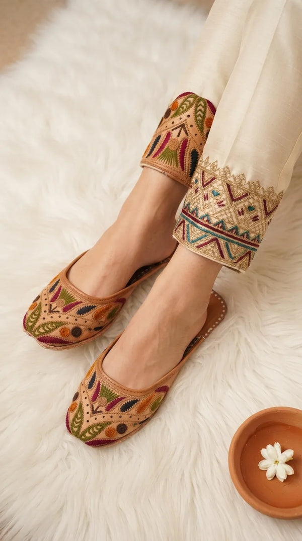Multy Leather Khussa For Women EC8884