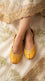 Yellow Leather Khussa For Women EC8890