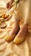 Yellow Leather Khussa For Women EC8894
