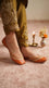 Orange Leather Khussa For Women EC8894