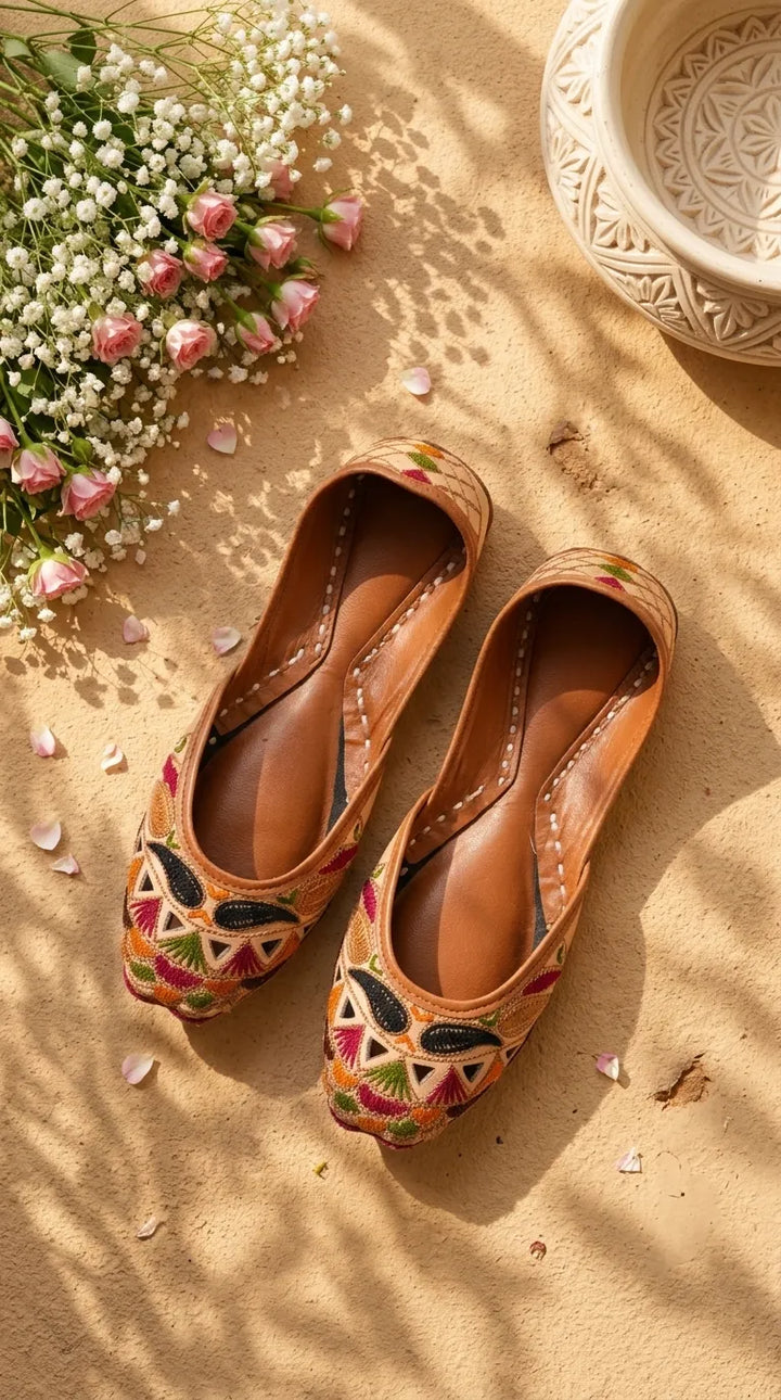 Multy Leather Khussa For Women EC8900