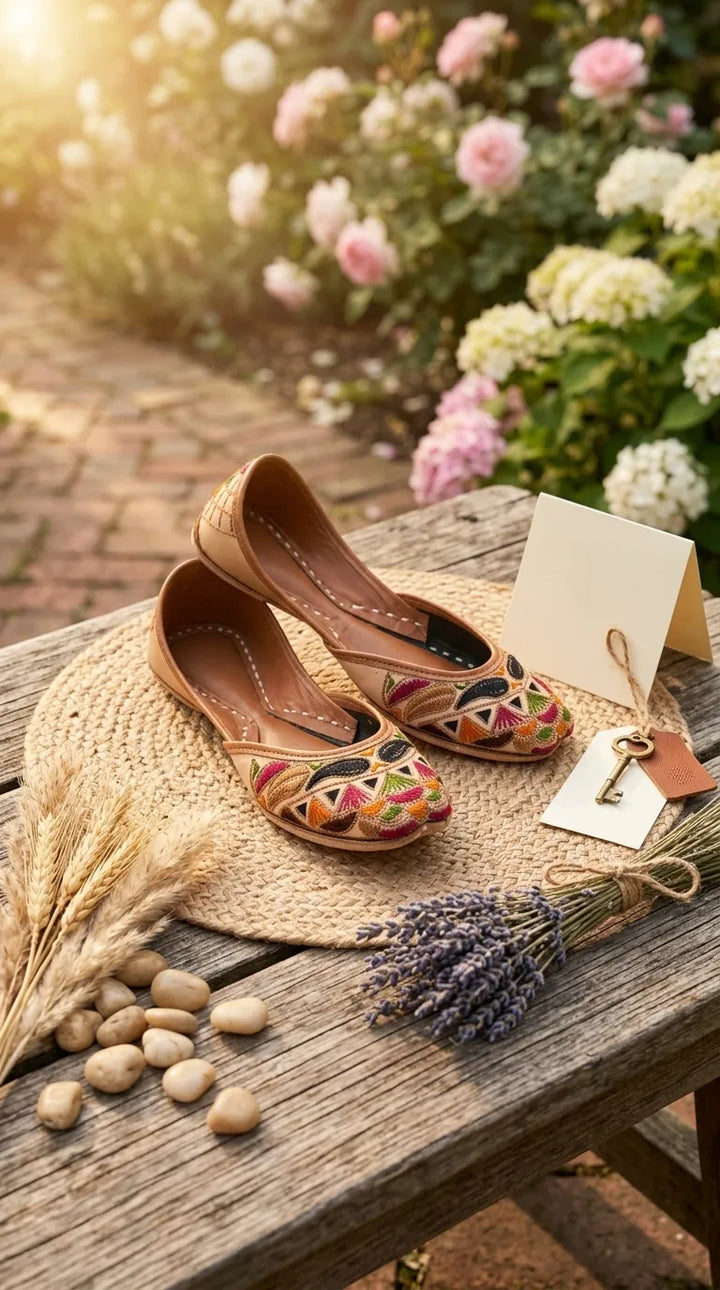 Multy Leather Khussa For Women EC8900