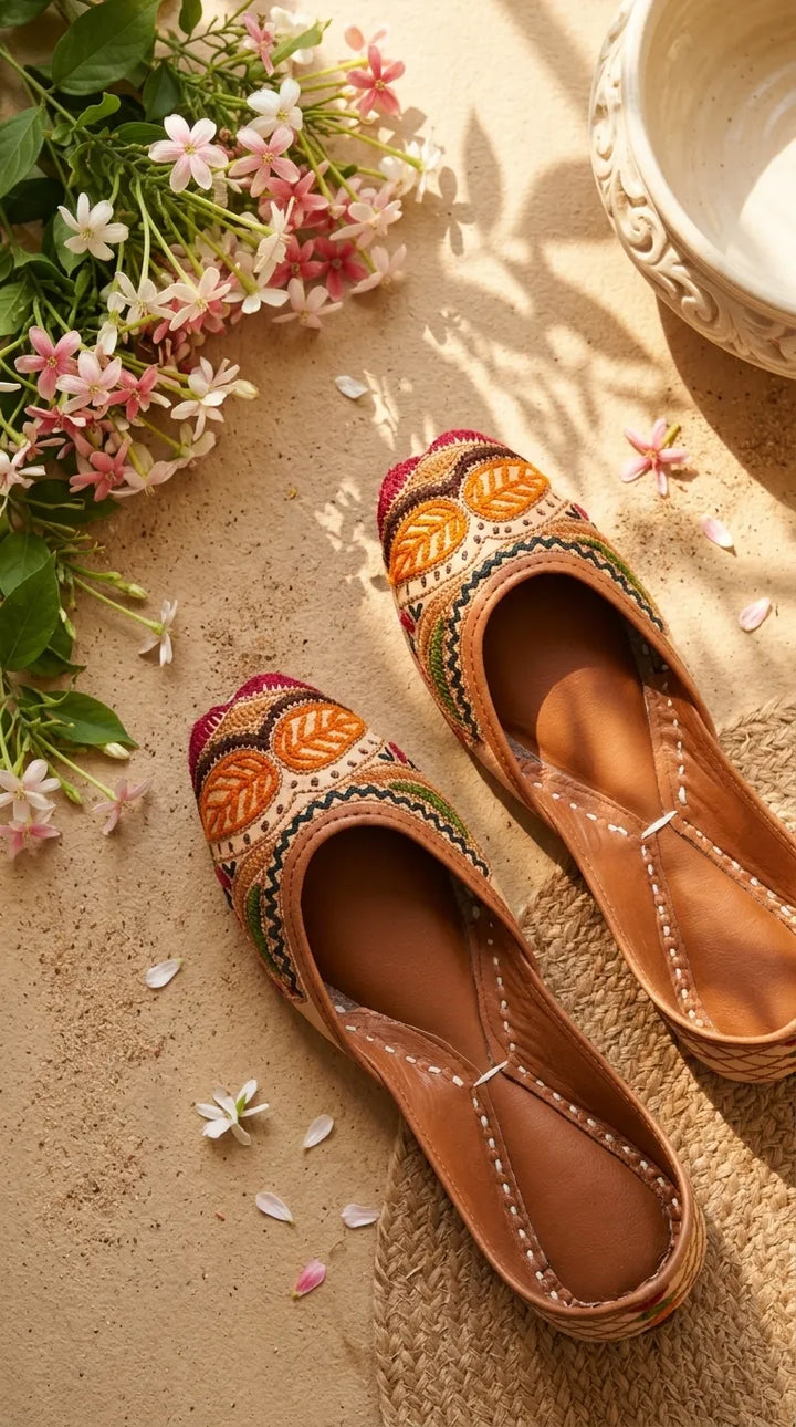 Multy Leather Khussa For Women EC8901
