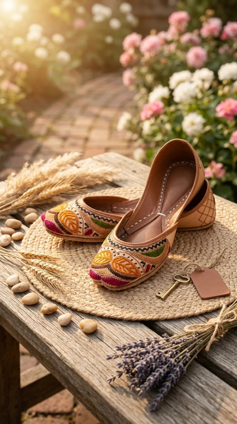 Multy Leather Khussa For Women EC8901
