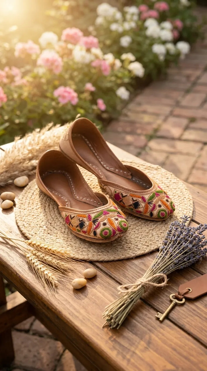 Multy Leather Khussa For Women EC8902