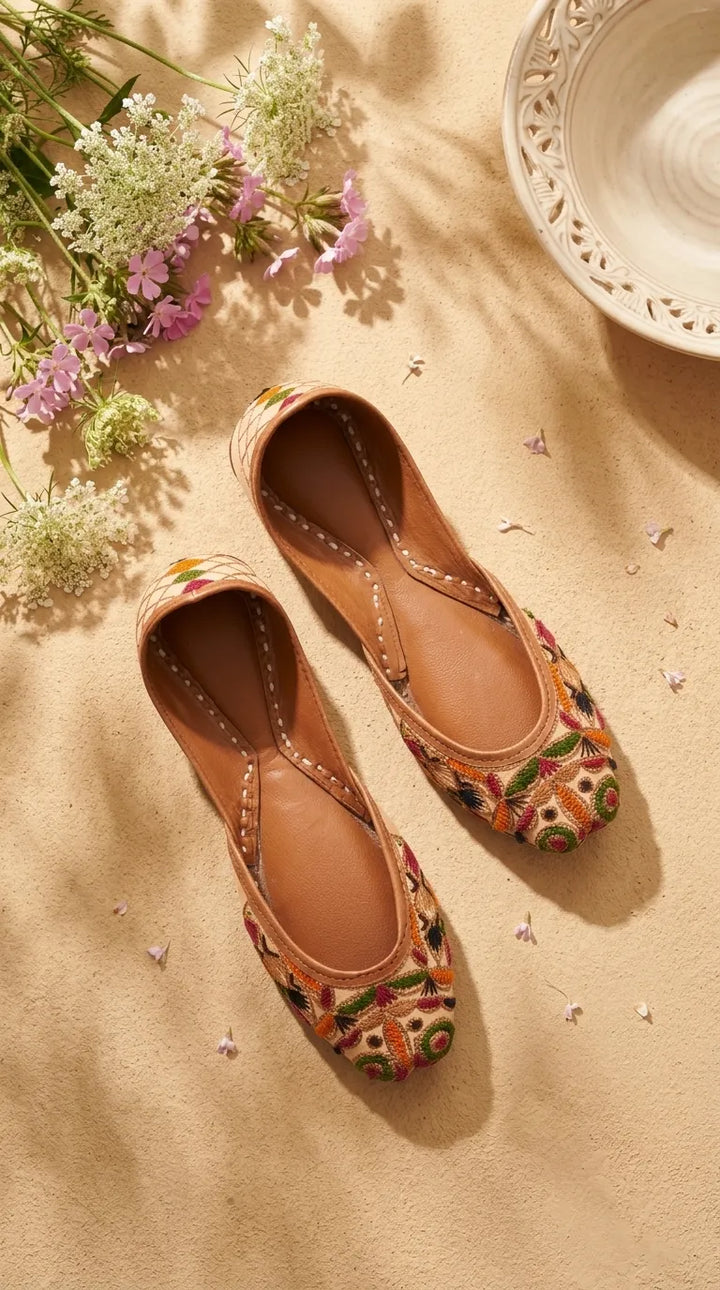 Multy Leather Khussa For Women EC8902