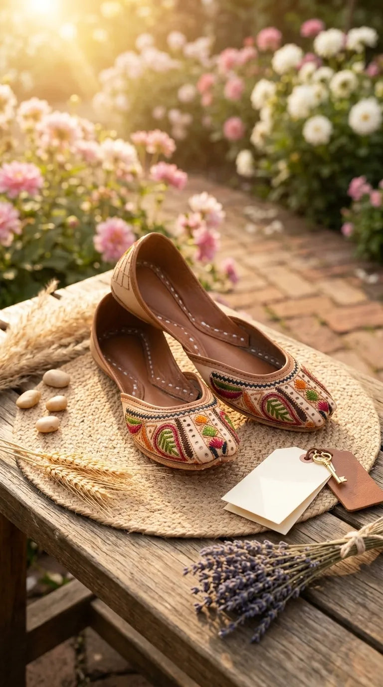 Multy Leather Khussa For Women EC8903