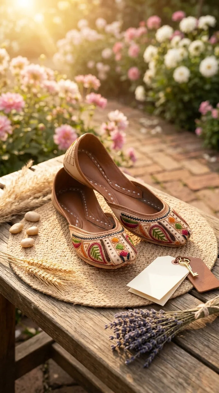 Multy Leather Khussa For Women EC8903