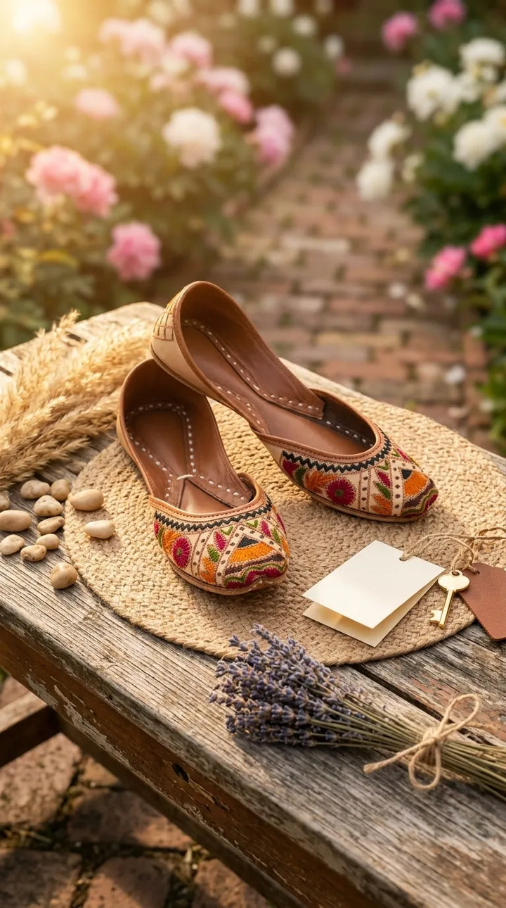 Multy Leather Khussa For Women EC8904