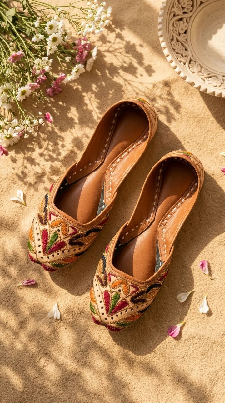 Multy Leather Khussa For Women EC8905