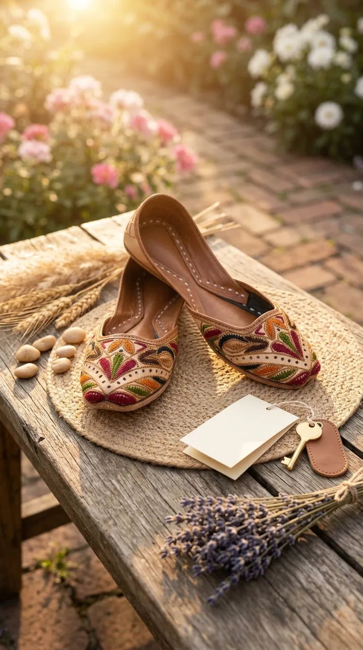Multy Leather Khussa For Women EC8905