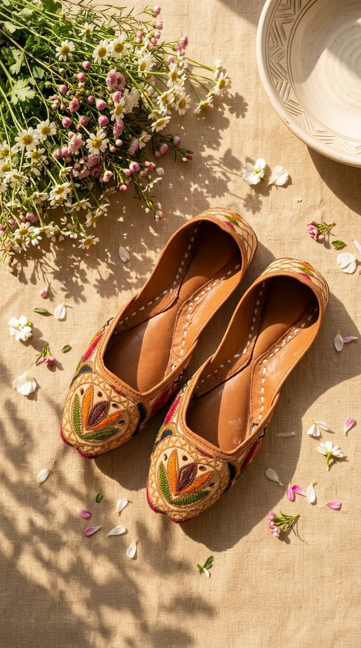 Multy Leather Khussa For Women EC8907