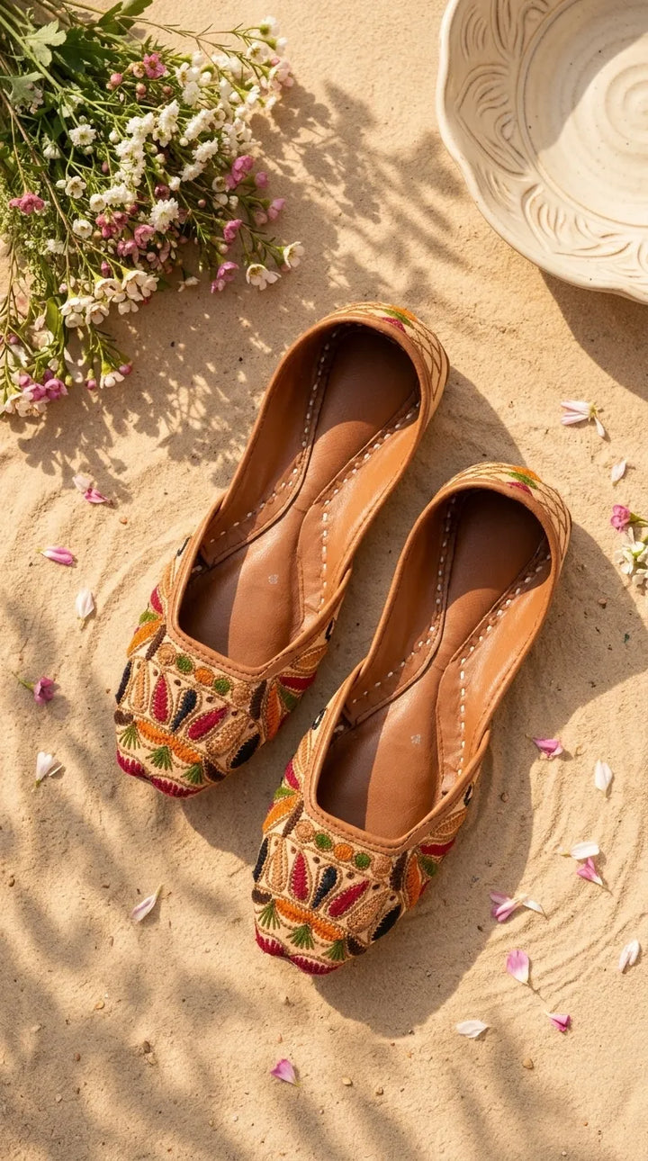 Multy Leather Khussa For Women EC8909