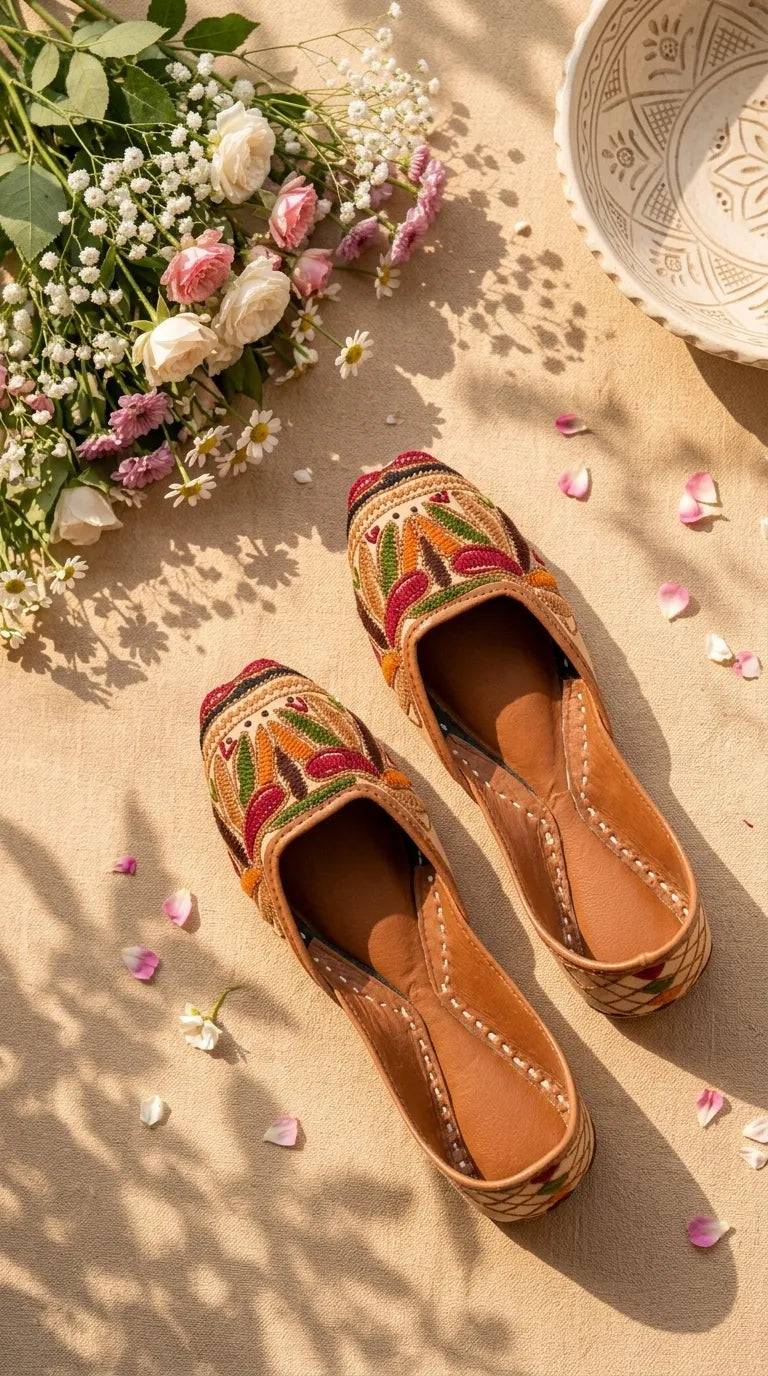Multy Leather Khussa For Women EC8910