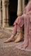Fawn Leather Khussa For Ladies EC8928