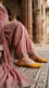 Yellow Leather Khussa For Ladies EC8930