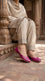 Pink Leather Khussa For Ladies EC8930