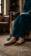 Brown Leather Khussa For Ladies EC8934