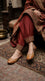Brown Leather Khussa For Ladies EC8936