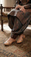 Fawn Leather Khussa For Ladies EC8940