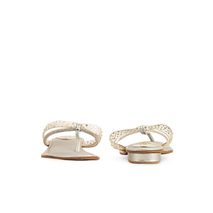 Silver Fancy Chappal FN0582