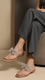 Peach Fancy Chappal FN0751