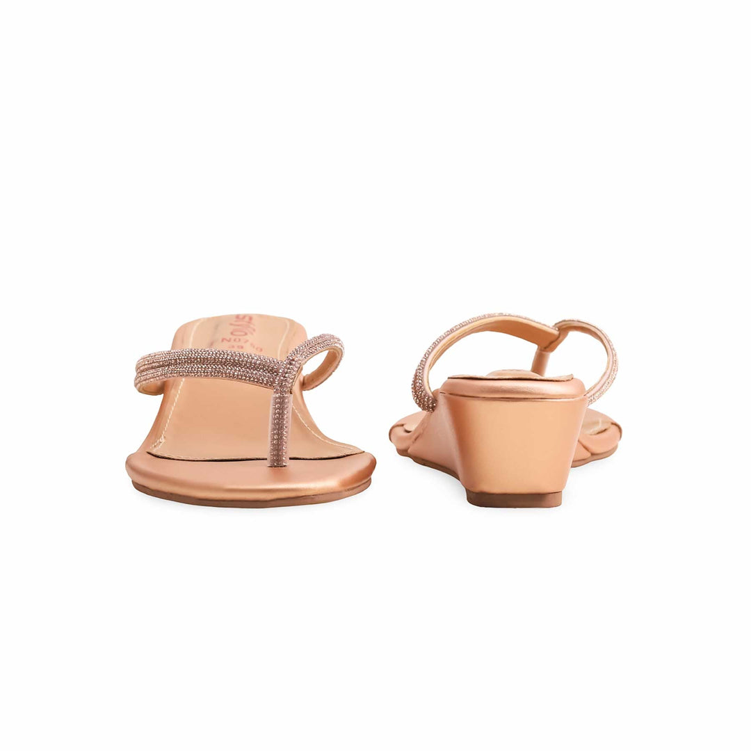 Peach Fancy Chappal FN0780