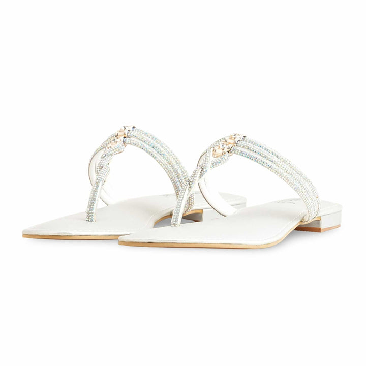 Silver Fancy Chappal FN0785