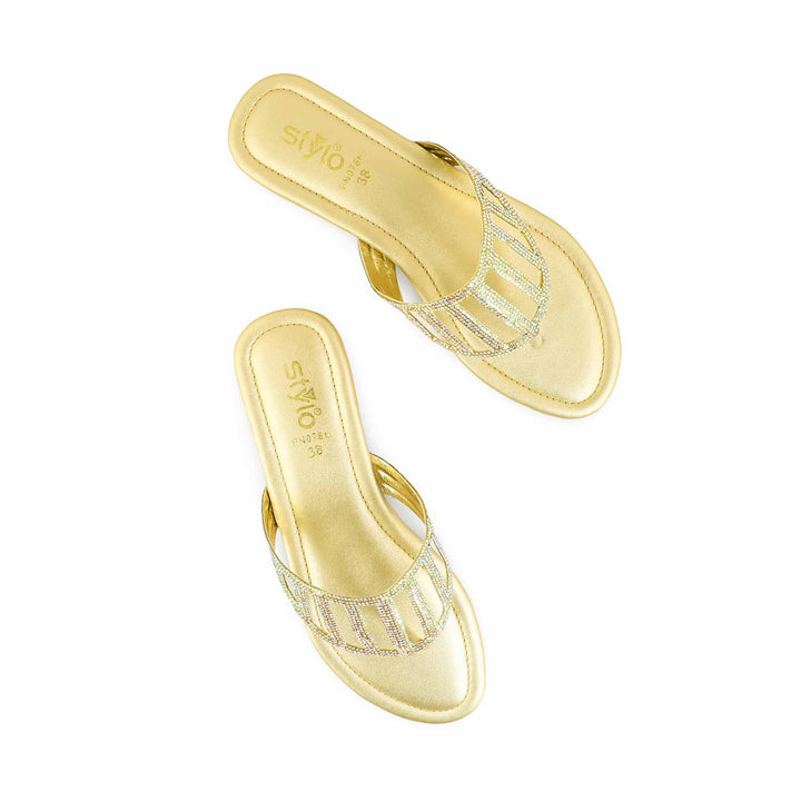Golden Fancy Chappal FN0786