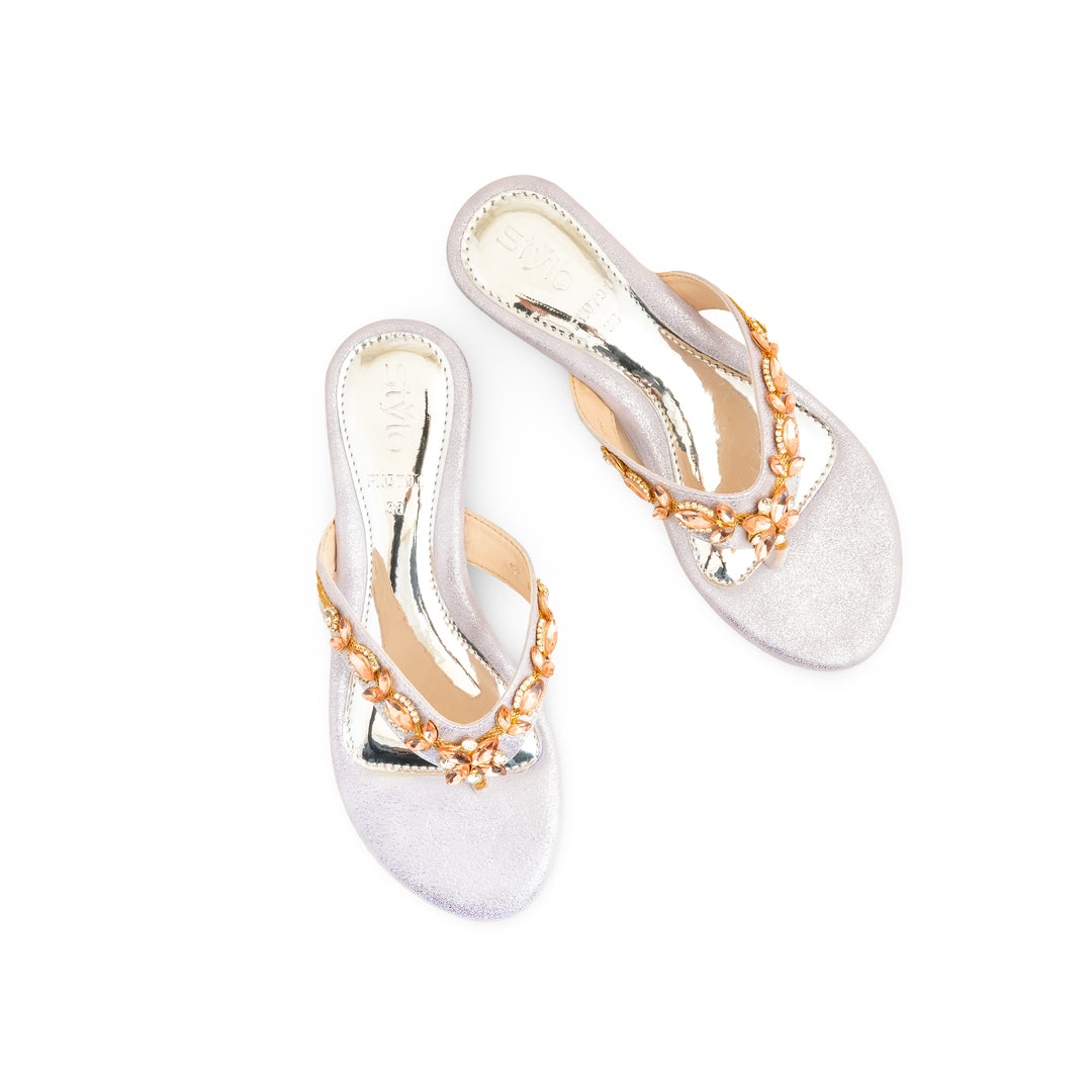 Purple Fancy Chappal FN0791