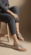 Silver Fancy Chappal FN0792