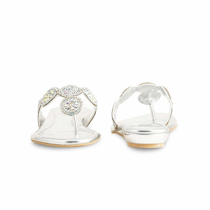 Silver Fancy Chappal FN0792